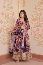 INDIAN SALWAR KAMEEZ PAKISTANI WEDDING PARTY DRESS WEAR BOLLYWOOD SUIT ANARKALI