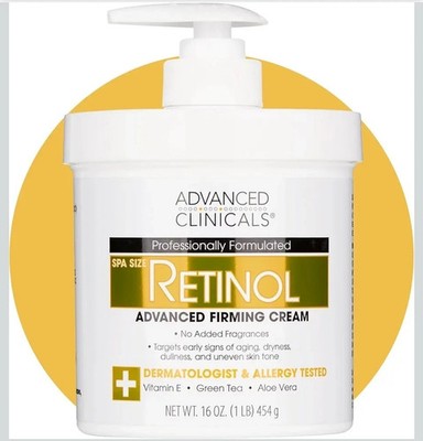 Advanced Clinicals Retinol Advanced Straffende Feuchtigkeitsspendende Anti-Aging Körpercreme 454g