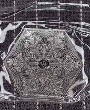 Snowflake Hexagon 10 Oz 999 Silver bar, in hand ready to ship!