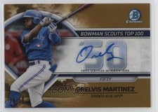 2023 Bowman Scouts Top 100 Gold Refractor 28/50 Orelvis Martinez Auto 16zo