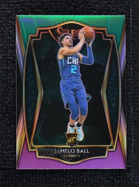 2020 Panini Select Premier Level Green White Purple Prizm Lamelo Ball #183 0r5k