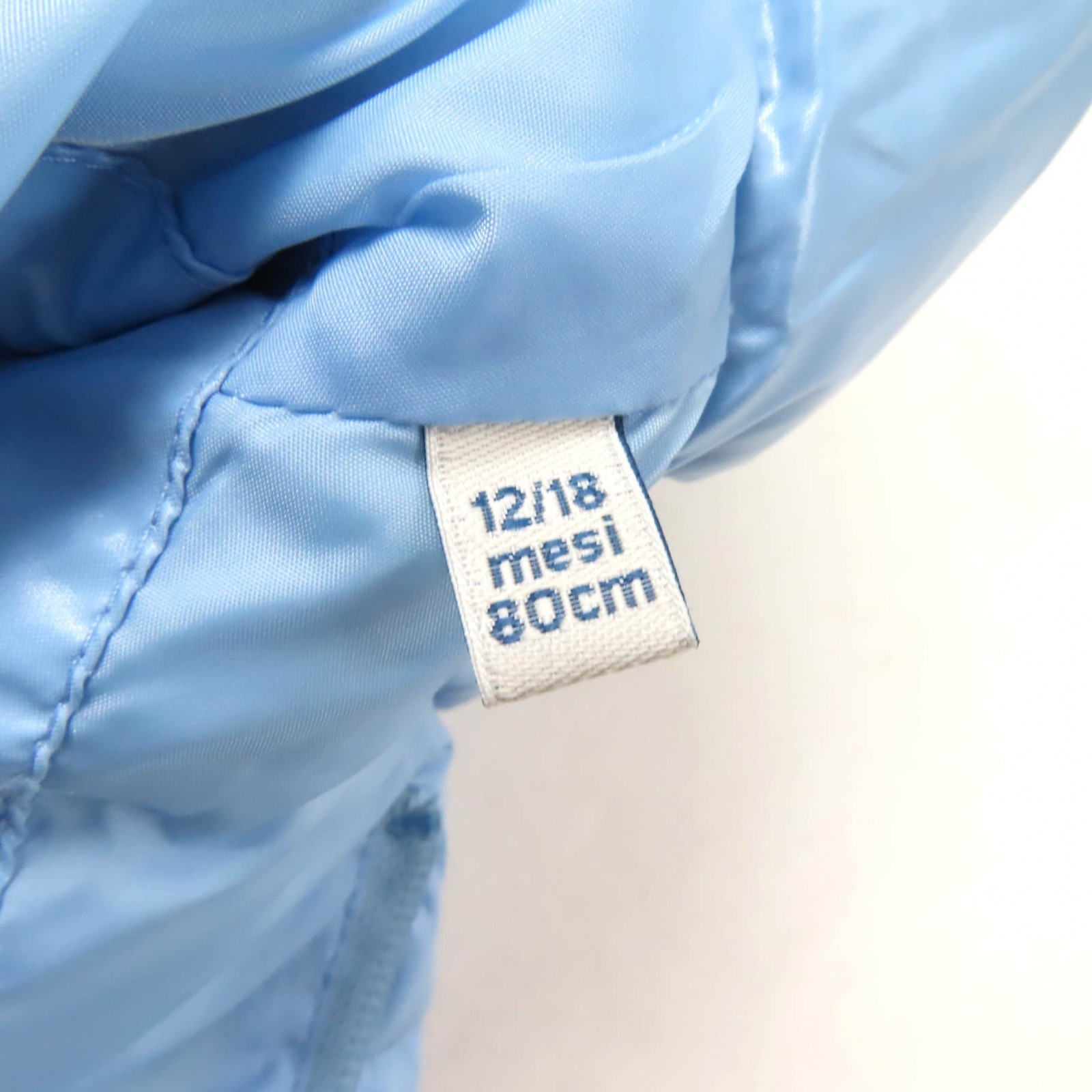 Pristine MONCLER Down vest BERNARD With logo patch Light blue Nylon Kids thumbnail 9