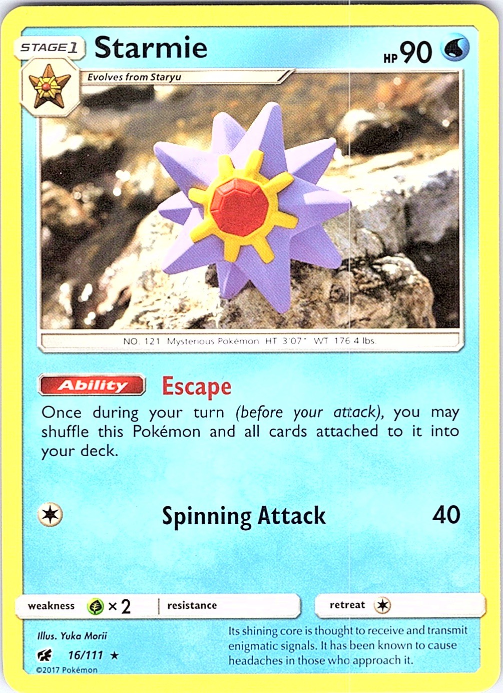 Starmie Rare SM - Crimson Invasion 16/111 NM
