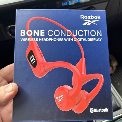 Reebok Bone Conduction Wireless Headphones Digital Display Bluetooth