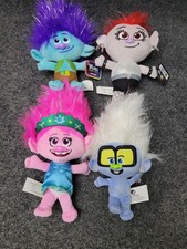 DreamWorks Trolls World Tour Plush Lot 4 Branch Poppy Tiny Diamond Barb Small