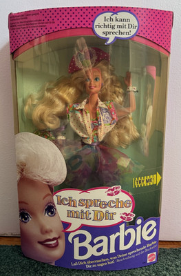 Vintage 1991 Teen Talk German Blonde Barbie Ich Spreche Mit Dir #4767 NRFB-MINT