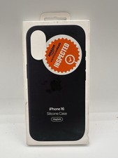 Genuine OEM Apple iPhone 16 Silicone Case w/MagSafe - Black