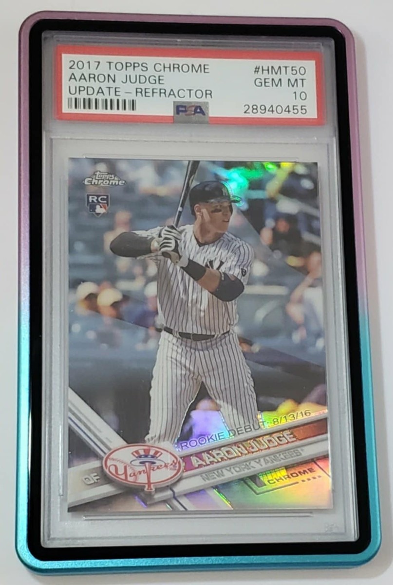 2017 TOPPS CHROME UPDATE AARON JUDGE ROOKIE REFRACTOR /250 PSA 10 