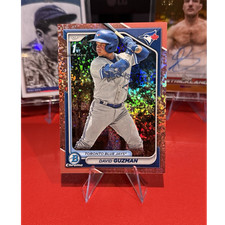 Bowman 2024 Chrome Prospects BCP-114 David Guzman Red Refractor /10 Blue Jays