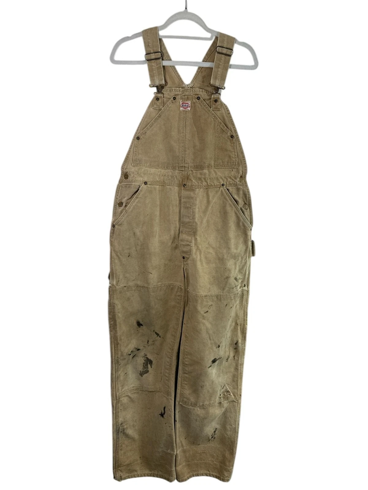 Carhartt Vintage Overalls Heart Logo Tag Sanforized Bib Overalls Workwear