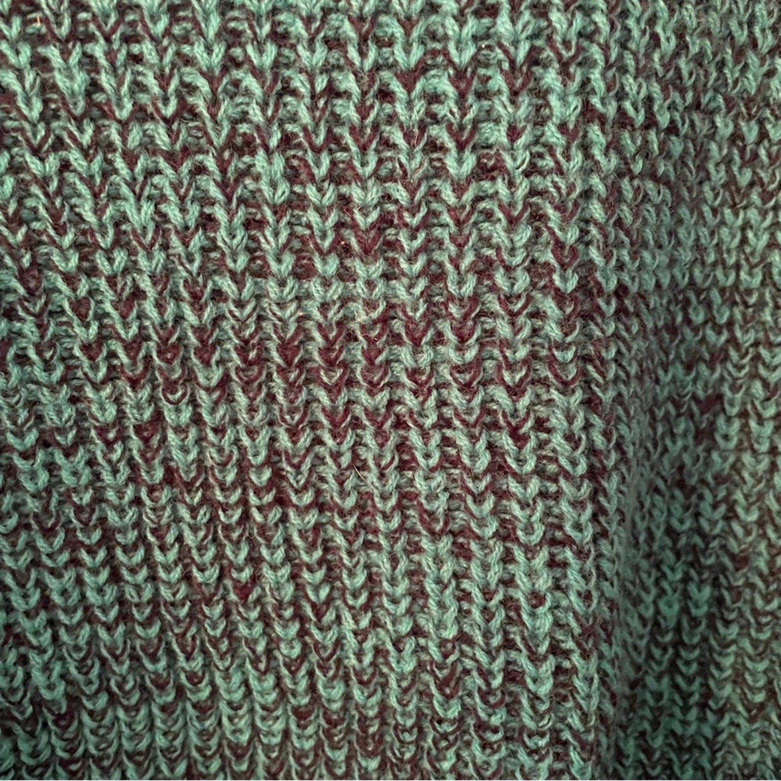 Vintage Strawbridge Clothier Men's Green Marled Acrylic Sweater XL