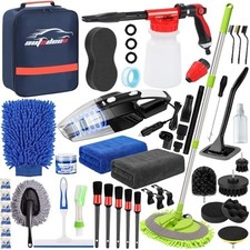43pcs Car Wash Kit With Foam Gun Complete Car Detailing Brush Kit 43pcs Car Wash Kit With Foam Gun Complete Car Detailing Brush Kit