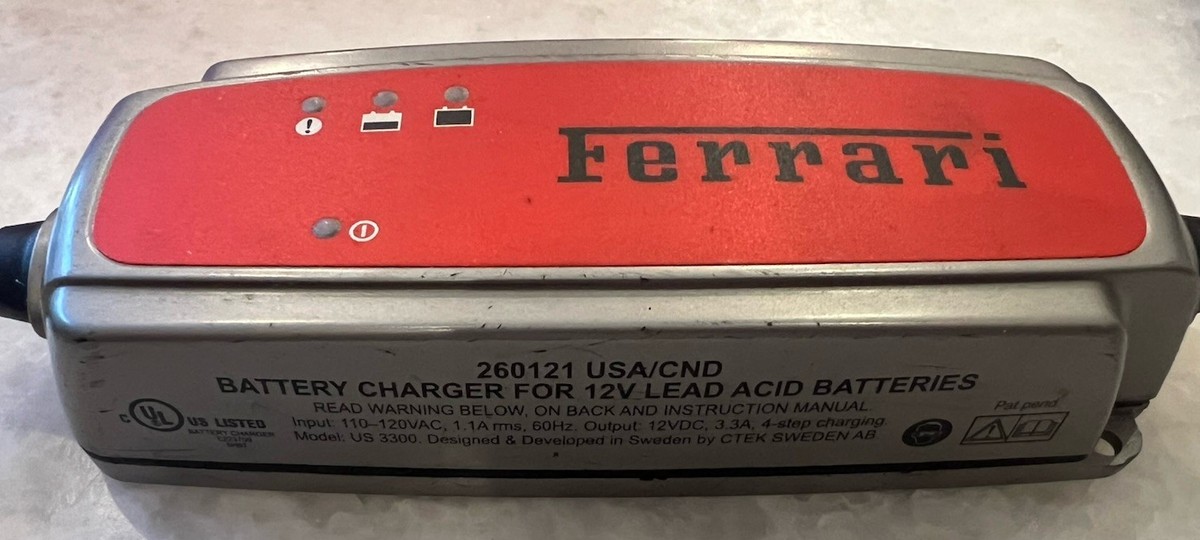 Ferrari OEM Battery Charger Tender 458 612. 260121 for sale online