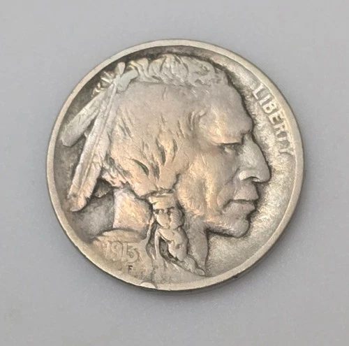 1913-P  Philadelphia Mint Type 1 Buffalo Nickel Very Fine Condition