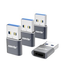 USB to USB C Adapter 4 Pack,USB C Female to A Male Charger Type C Compatible ...