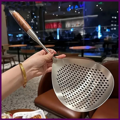 #ad #ad Stainless Steel Fine Mesh Skimmer Short Handle Soup Strainer $9.41