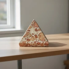 Leopardite Jasper Pyramid | Certified Root Chakra Crystal for Emotional Healing