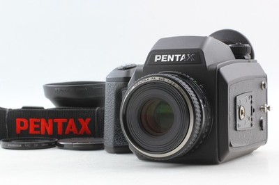 TOP MINT w/ Hood Strap ] Pentax 645 NII Film Camera FA 75mm f/2.8