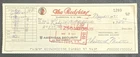 Washington Redskins Robert Mitchell Signed Autographed Check March 2, 1971
