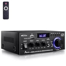 WOOPKER AK-45 Pro Amplifier Home Audio Stereo Receivers with Bluetooth 5.0,Max