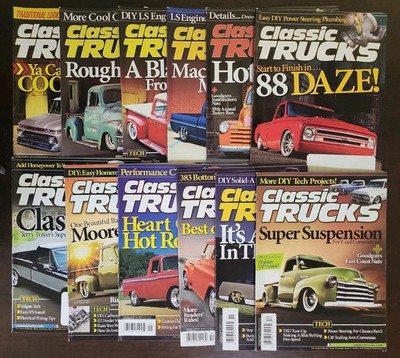 Lot 12 Classic Trucks Magazine 2013-Full Year-1970 GMC Stepside-1956 Ford F-100