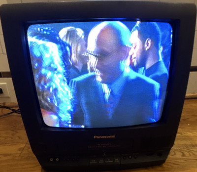 Panasonic PV-M1368 CRT TV VCR Combo 4 Head Omnivision VHS FM Radio Remote tested