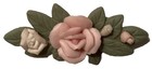 Vintage Avon Porcelain Yellow Petals Pin 1987 Flowers Pink Rose Brooch Jewelry — photo 3