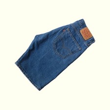 LEVI'S 505 VTG Y2K 00s CLASSIC 100 COTTON DENIM BLUE JEAN 10" SHORTS 2014 SZ 32