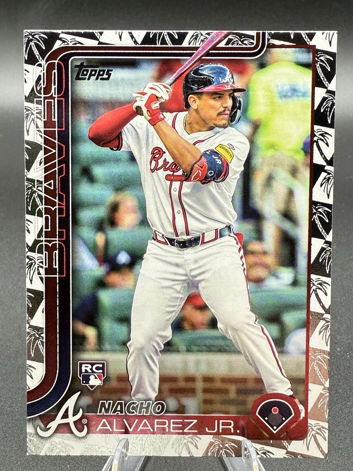 2025 Topps Series 1 Nacho Alvarez Jr. Spring Training Foil (RC) 223 Braves 2726a