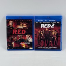 RED 1 and RED 2  Blu-ray  - Excellent Condition - Lot Of 2