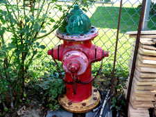 Old Fire Hydrant 200 Pound Cast Iron Local Pick-up ONLY D12