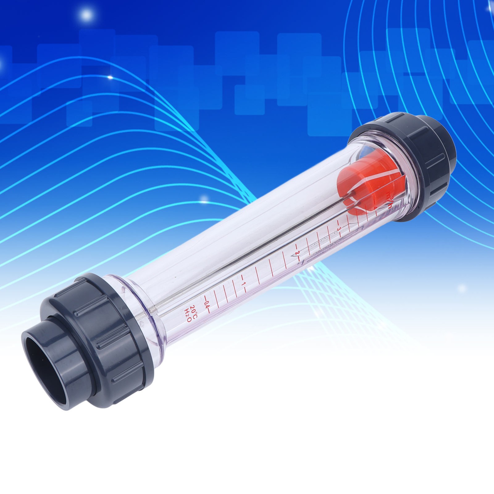 Plastic Tube Liquid Flowmeter High Accuracy Acid And Alkali Resistance Water