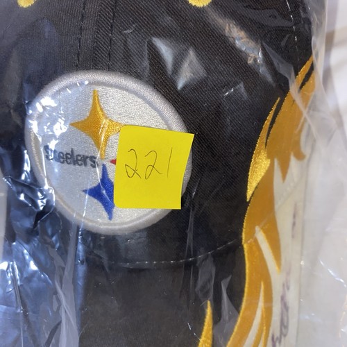 Pittsburgh Steelers New Era 9FORTY Mütze schwarz gold Flamme Strapback handsigniert - Bild 13 von 13