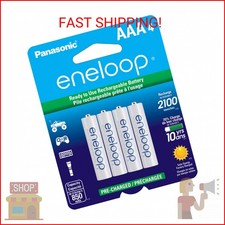 Eneloop Panasonic BK-4MCCA4BA AAA 2100 Cycle Ni-MH Pre-Charged Rechargeable Batt