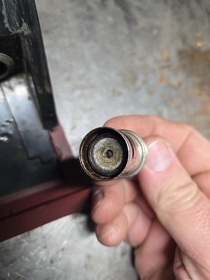 81-93 Dodge Ram Truck Ramcharger tablero rojo cenicero marco encendedor de cigarrillos OEM Foto 4 de 4