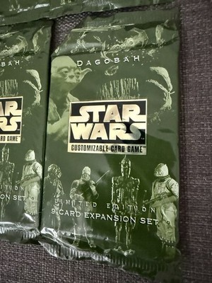Star Wars Dagobah CCG Customizable Card Game LE 9 Card Expansion Packs