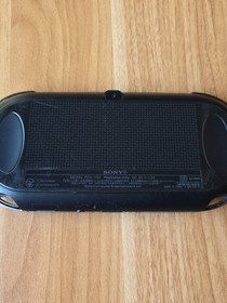 Sony Ps Vita  PCH-1100 Crystal Black Model Console And Charger TESTED