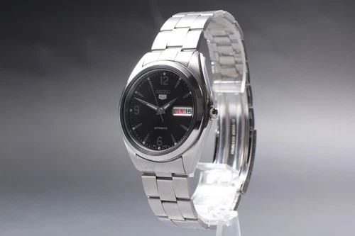 [Exc+5] Vintage SEIKO 5 7S26-0060 Black Dial Automatic Men Watch JAPAN #53