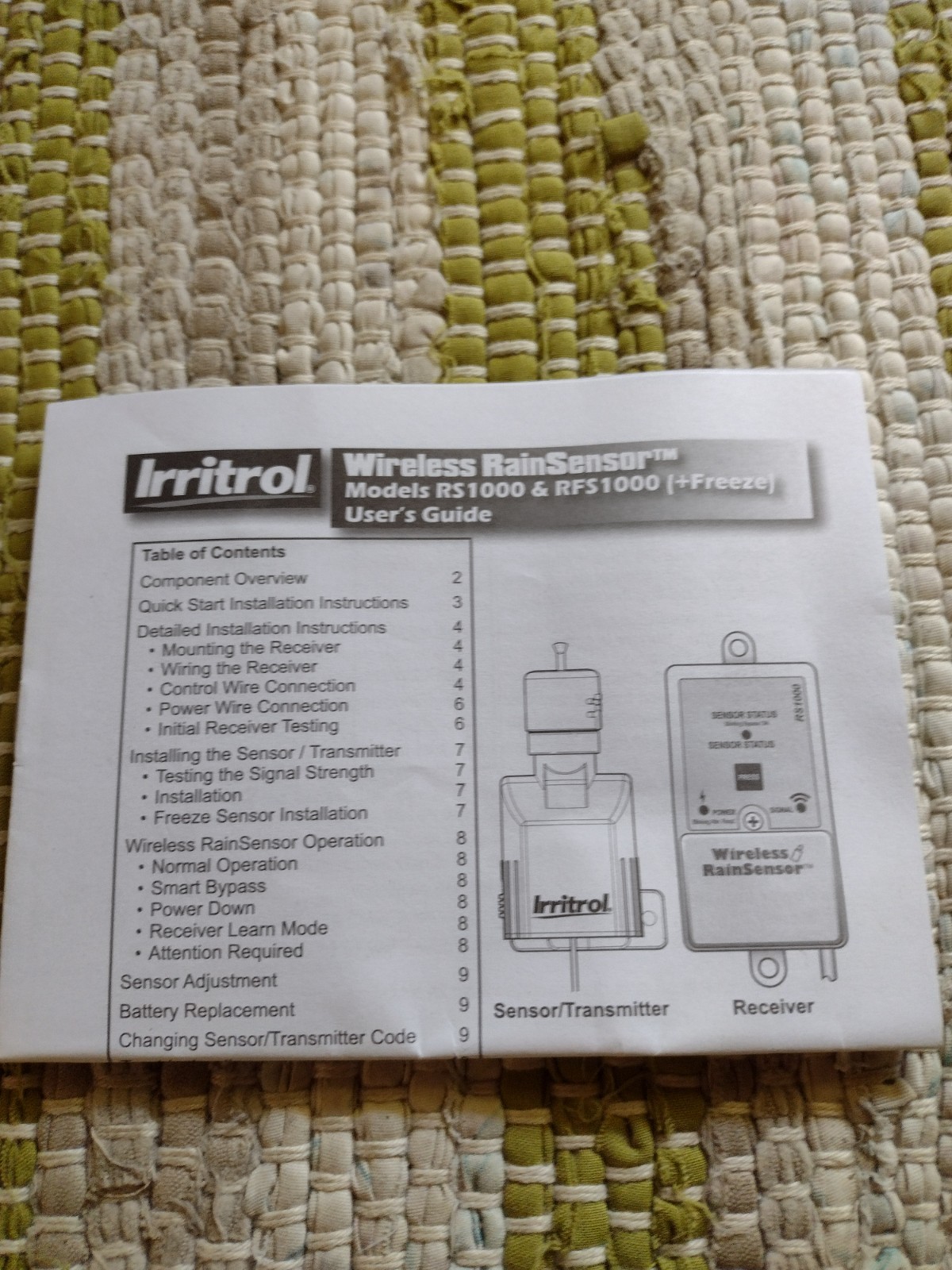 Irritrol RS1000 Wireless Rain Sensor Compatible With Most Irrigation Controllers