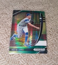 2020 JUSTIN LANGE PRZM DRAFT GREEN YELLOW PULSAR #PDP34