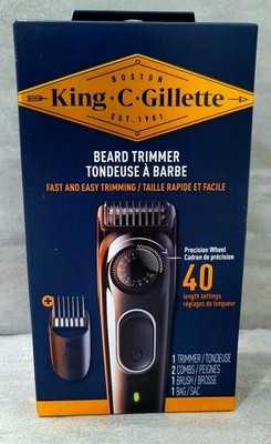 King C. Gillette 5800 Cordless Rechargeable Fast & Easy Beard Trimmer 40 Lengths