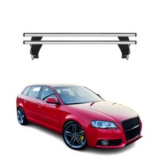 Menabo Dachträger Grundtäger für Audi A3 8PA Sportback 2005-2013 50kg Alu Silber
