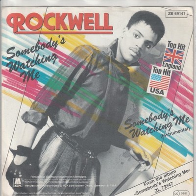Rockwell   Somebody´s watching me - RCA Motown ZB 69141 -   1984   dt. 7 -Single