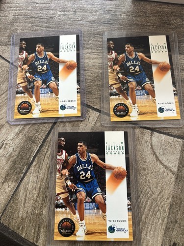 1993-94 SkyBox Premium Jim Jackson #57 Rookie Card RC Dallas Mavericks Lot Of 3