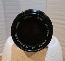 Vivitar Licensed By Minolta Camera Lens 97070720 70-210mm Auto Focus Zoom