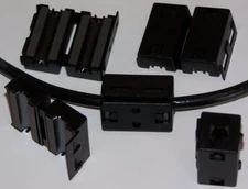 RFI EMI chokes filters suppressors ferrite cores, SNAP ON LMR-240 RG-8X - 5pcs