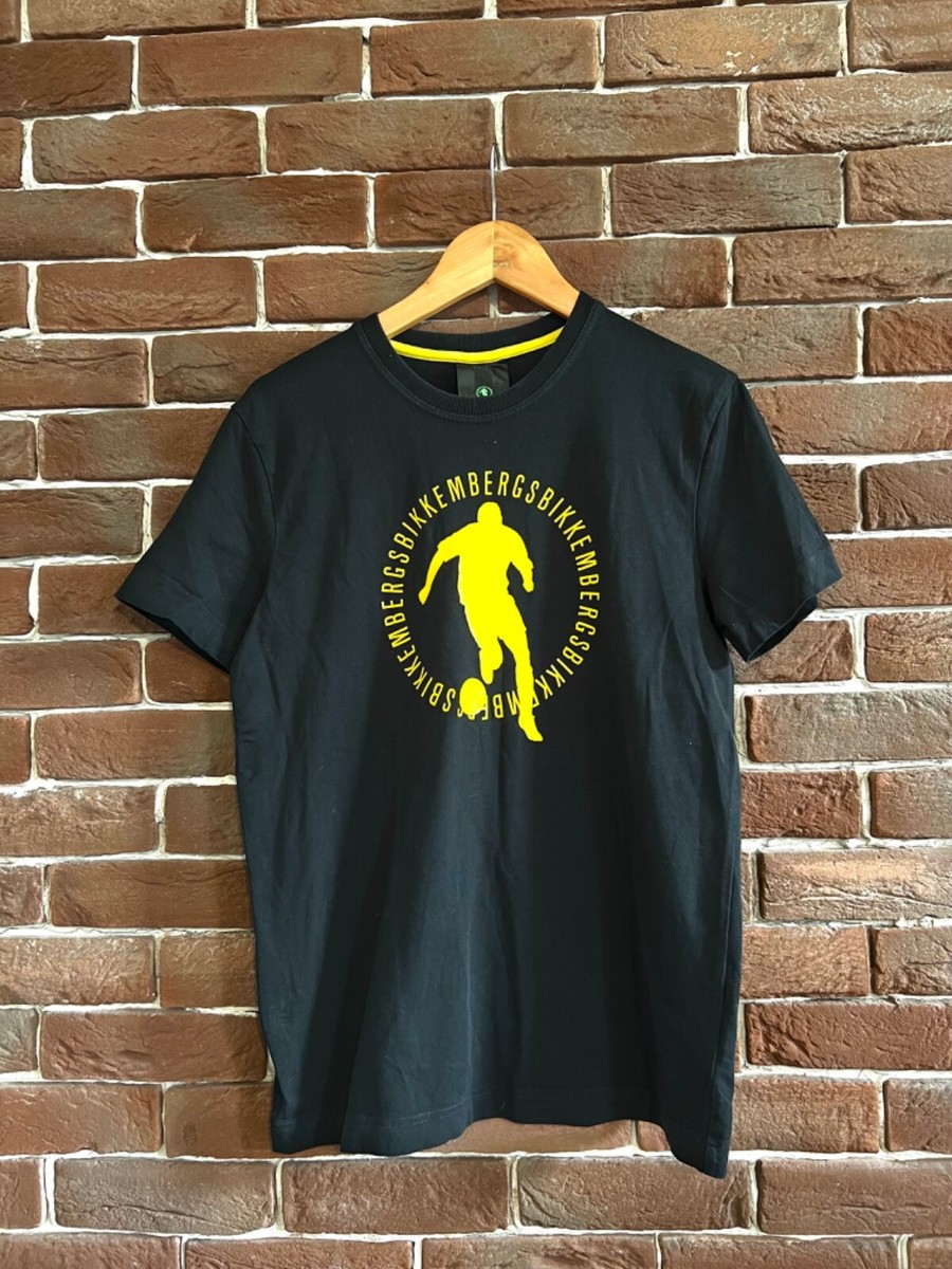 Dirk Bikkembergs Logo Hype Tshirt M Black Soccer | eBay