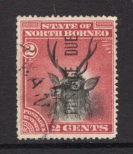 M17792 North Borneo/Sabah 1895 SGD2 - 2c black & lake.