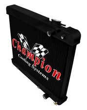 AR Champion 3 Row Black Finish Radiator for 1966 GMC PB25 Series LS Swap