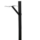 Steel Drive-In, Top Mount, Mailbox Post Kit, Black